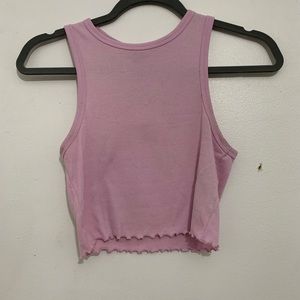 f21 light pink cropped tank